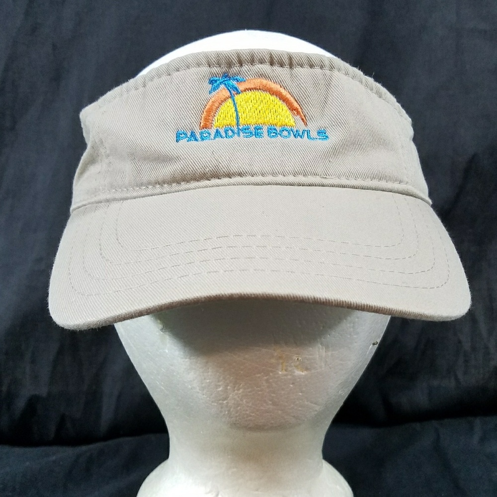 Paradise Bowls Hat Adjustable Golf Visor Cap